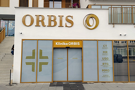 3D logo kliniky plast + polystyrén